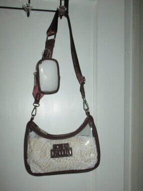 STEVE MADDEN Clear Polyvinyl Zip Purse NWOT